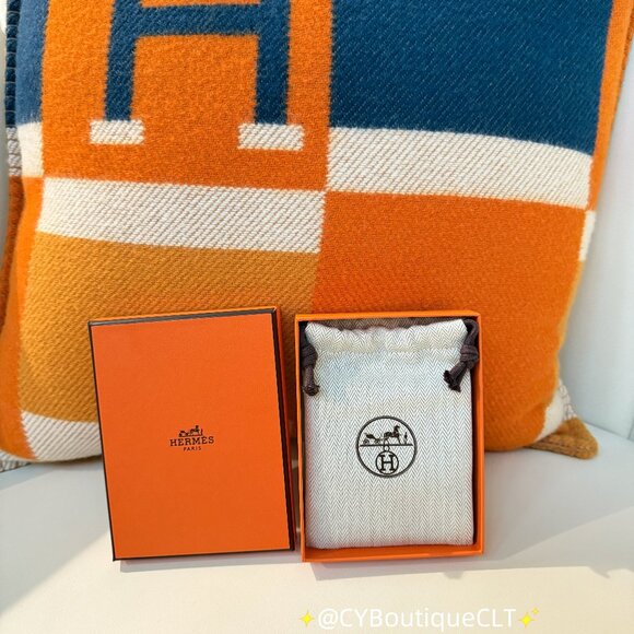 Hermès Mini Pop H Pendant Rose Dragee w Rose Gold Chain - Picture 9 of 9